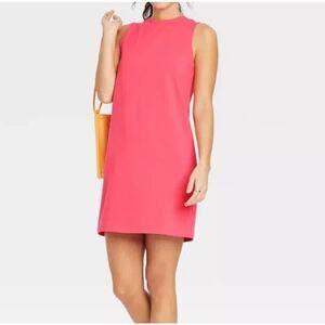 A New Day Womens Knit Tank Dress Size XL Sleeveless Coral New